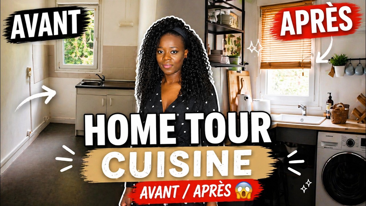 HOME TOUR CUISINE : ORGANISATION ET RANGEMENT D'UNE PETITE CUISINE +IDEES DECO