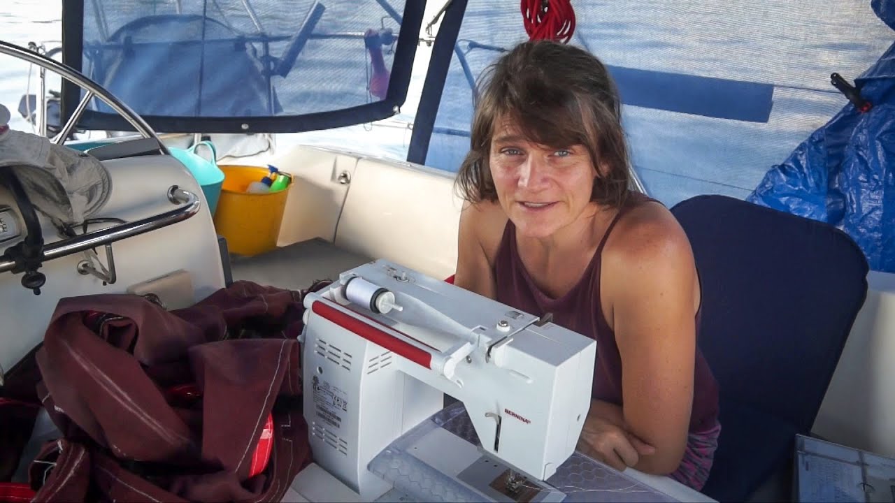 Machine à coudre qui répare tout sur le bateau ? | voilier Silkap