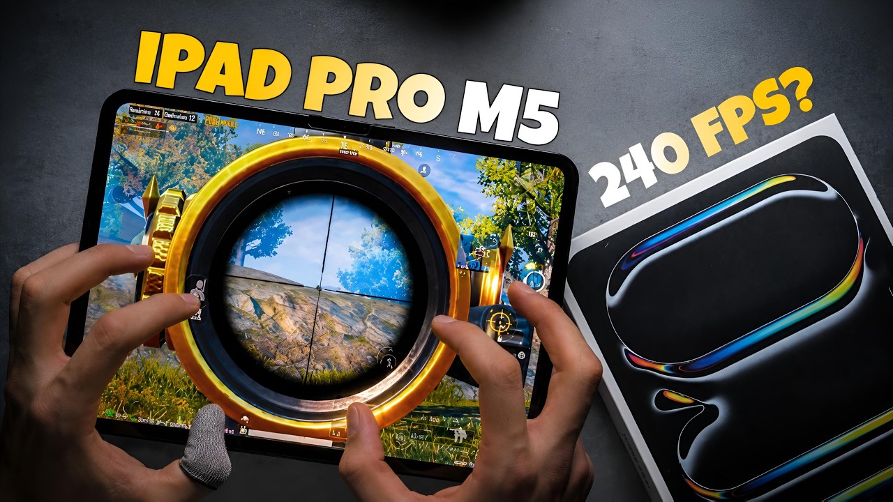 IPAD PRO M5 PUBG | 240 FPS? 😳