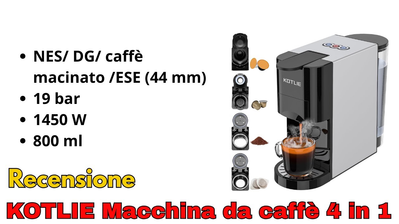 KOTLIE Macchina da caffè 4 in 1 Recensione