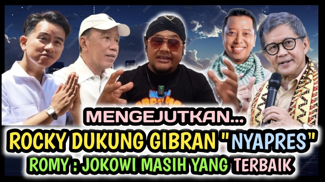 MENGEJUTKAN...!! ROCKY GERUNG TIBA-TIBA DUKUNG GIBRAN 