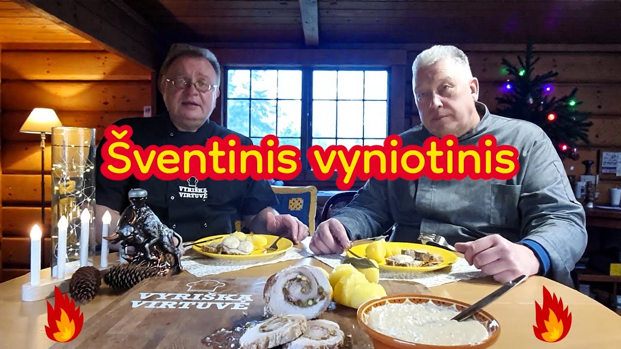 Праздничный мясной рулет в казане в соусе бешамель