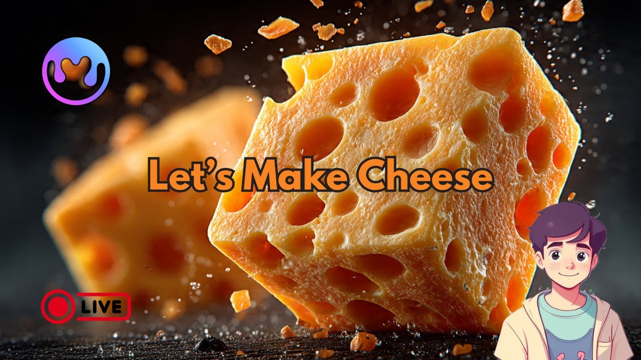 Let’s make Stylized Cheese in MaterialMaker | Live #MaterialMaker