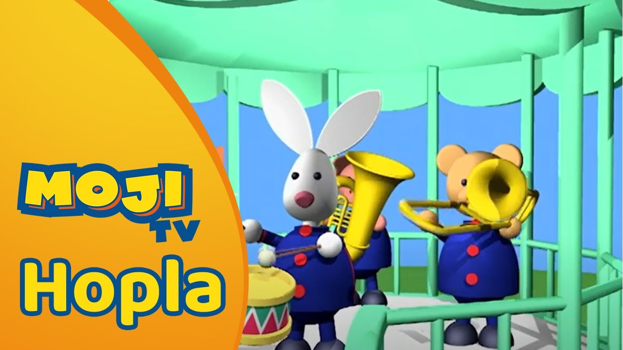 HOPLA SPEELT MUZIEK 🎵 | HOPLA 🐇 | Nederlandse Kinderseries | MojiTV