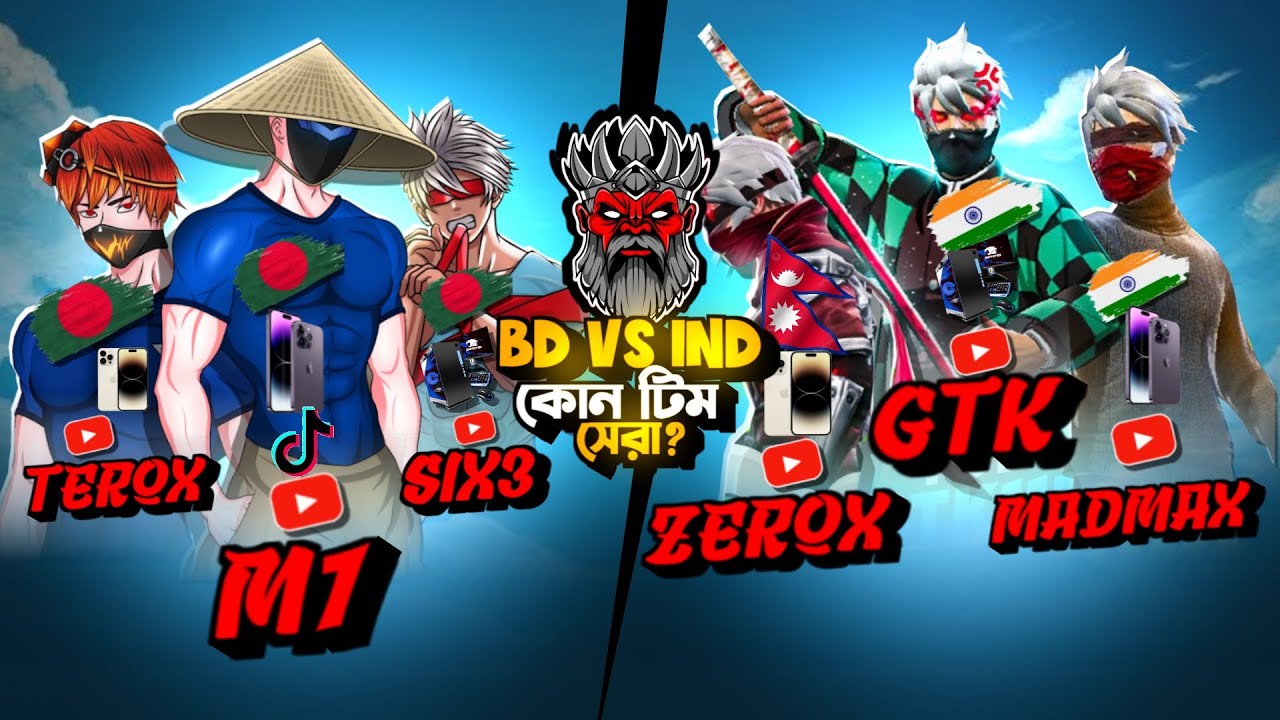 বাংলাদেশের M1NX স্কোয়াড VS ইন্ডিয়ার Zerox FF স্কোয়াড সেরা?👿 Reaction On M1NX 🎯 BD 21 Hunter Gamer
