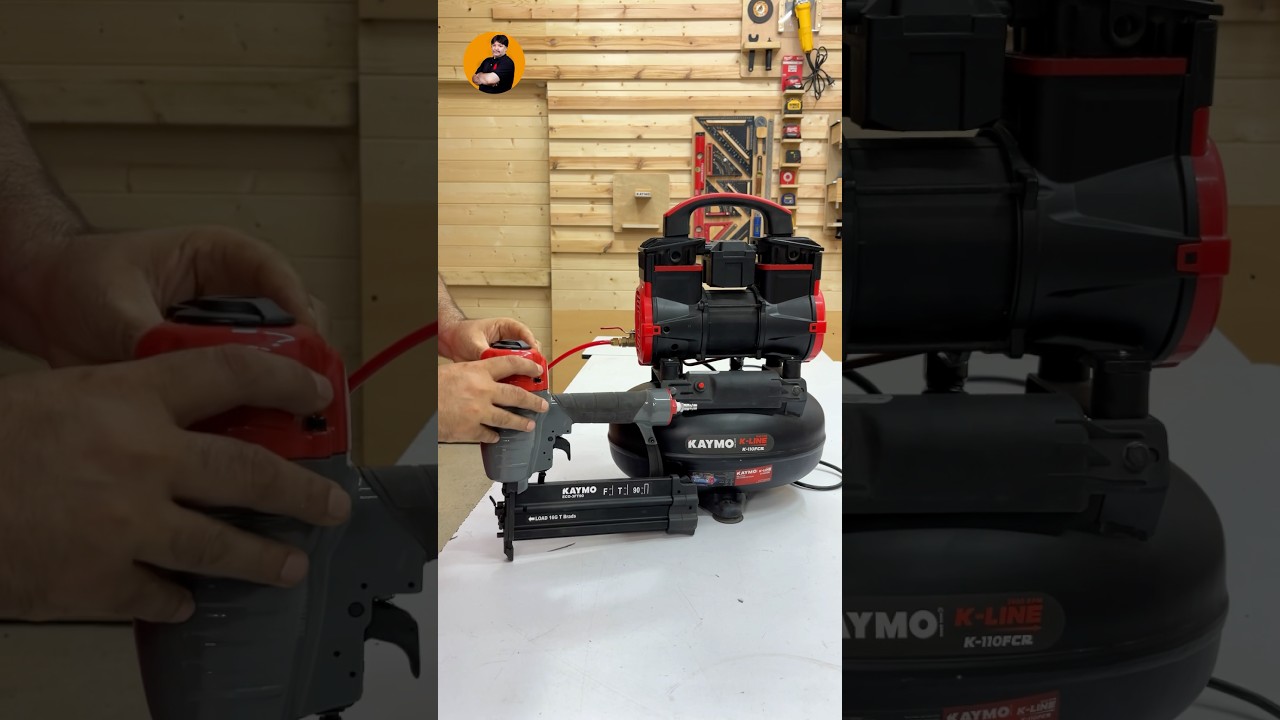 KAYMO Compressor With Nail Gun #shorts