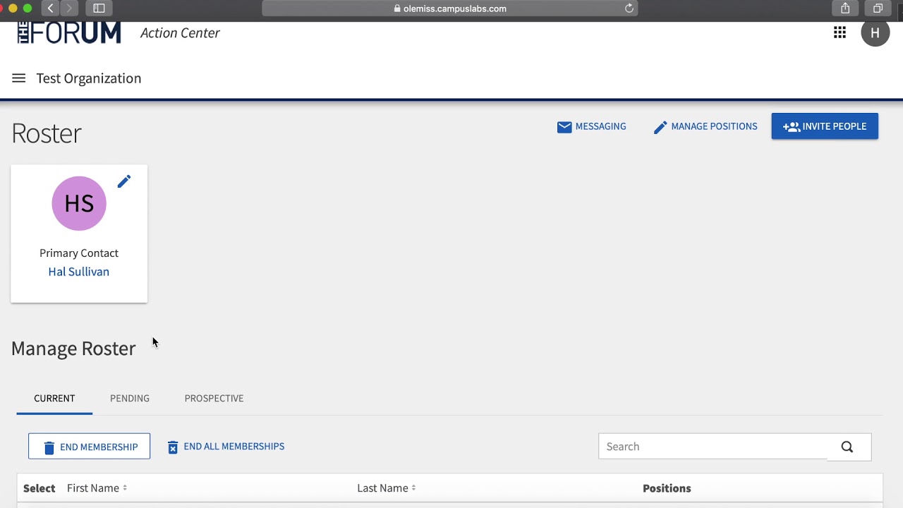 Forum  Roster Management