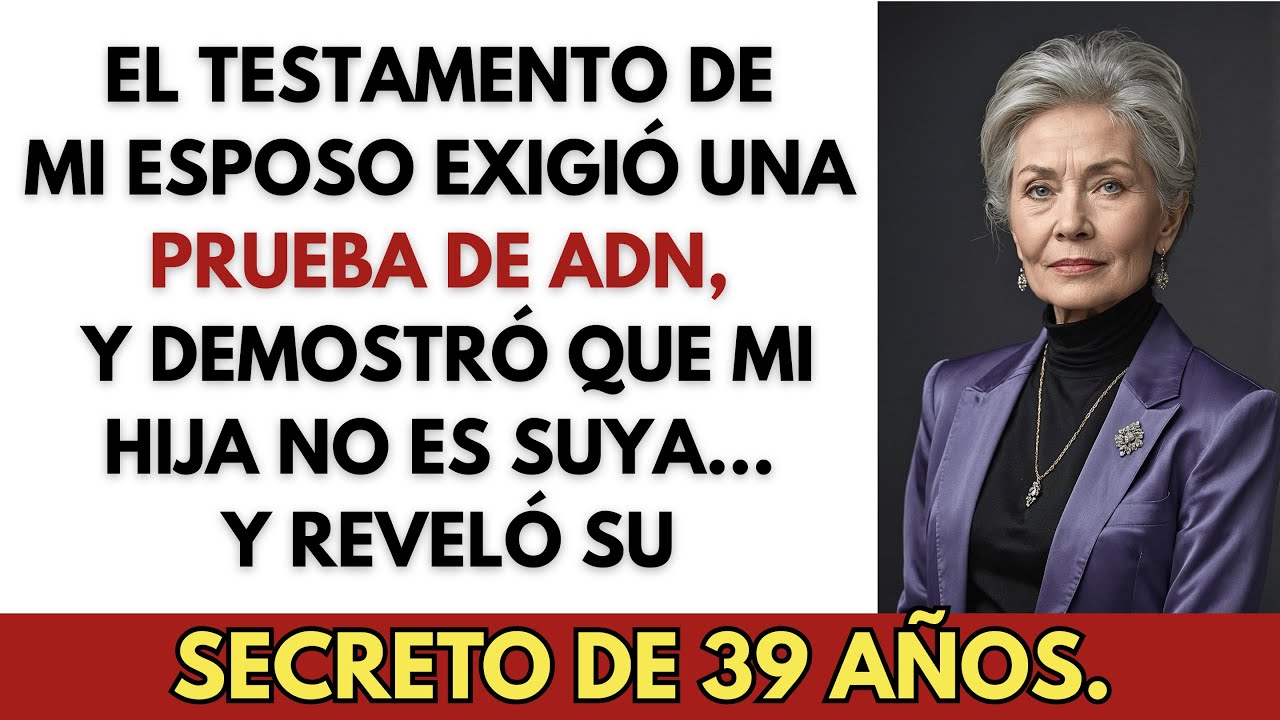 El TESTAMENTO de mi ESPOSO pidió una PRUEBA de ADN: mi HIJA no era suya y reveló un SECRETO 39 AÑOS.
