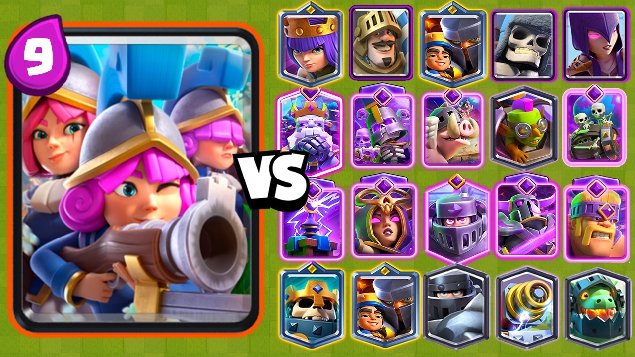 NEW THREE MUSKETEERS vs ALL CARDS | Clash Royale