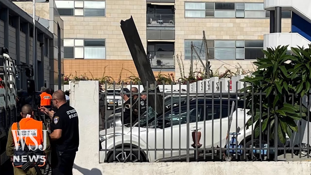 Hezbollah Missile Barrage Targets Central Israel | WSJ News