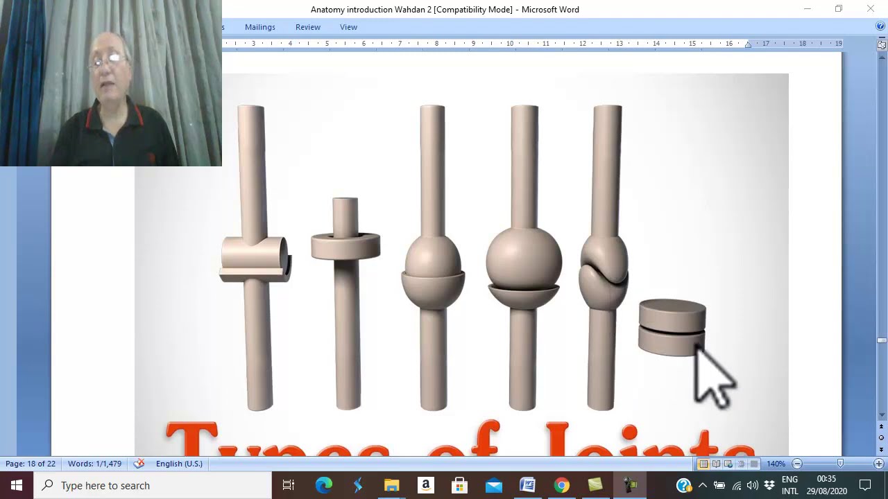 Introduction to anatomy in Arabic 12 (Joints , part 4 ) , by Dr. Wahdan .