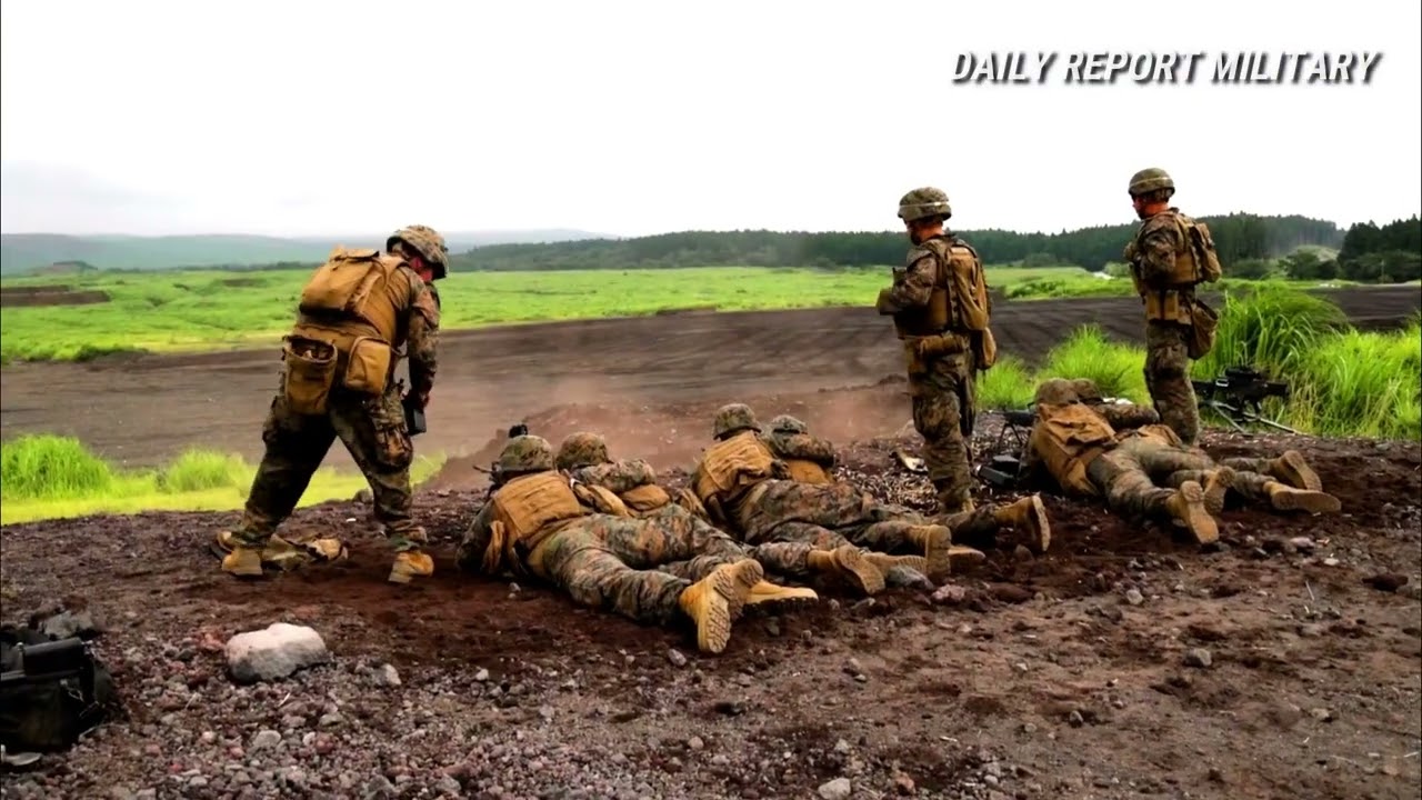 U.S. Marines conduct Machine Gun Range during Eagle Wrath 23 Exercise at Japan