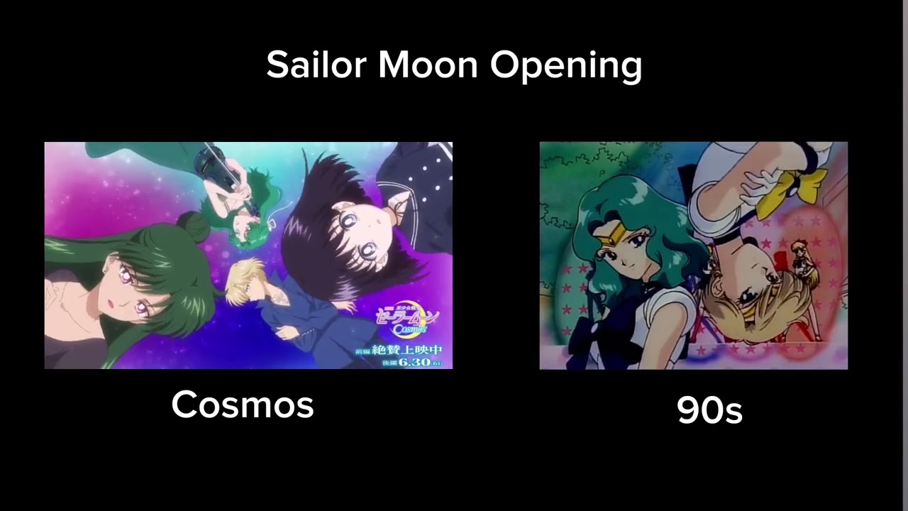 Sailor Moon Opening Cosmos & 90s Comparison!