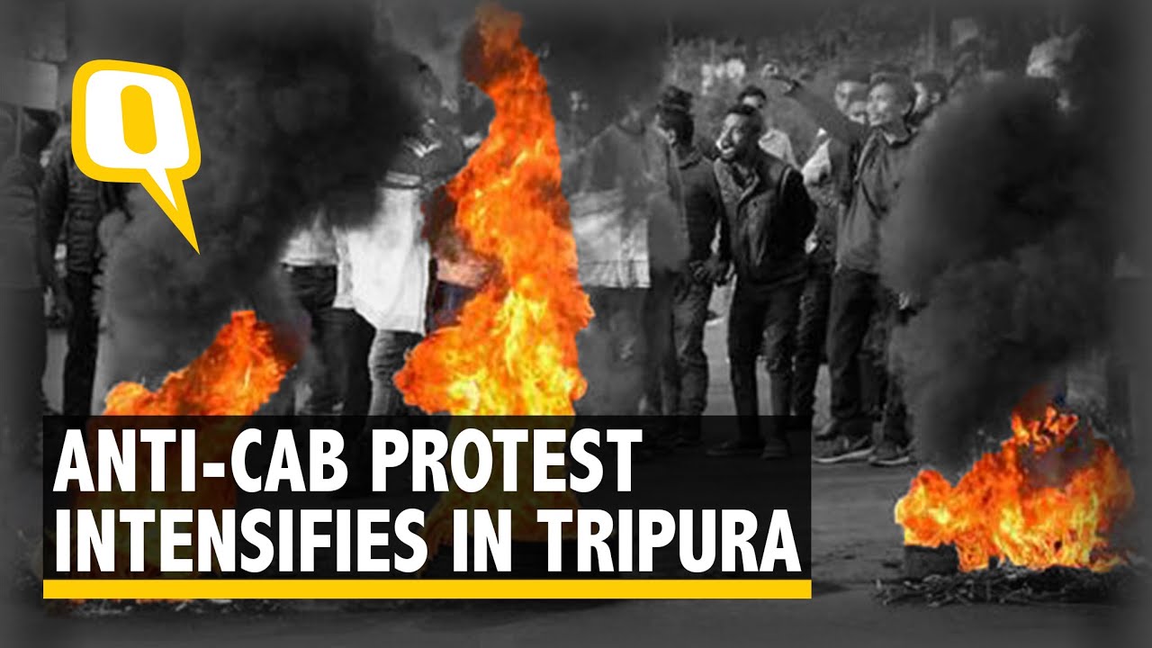 Clashes Between Police & Anti-CAB Protesters in Tripura, Internet Shut Down for 48 Hours | The Quint