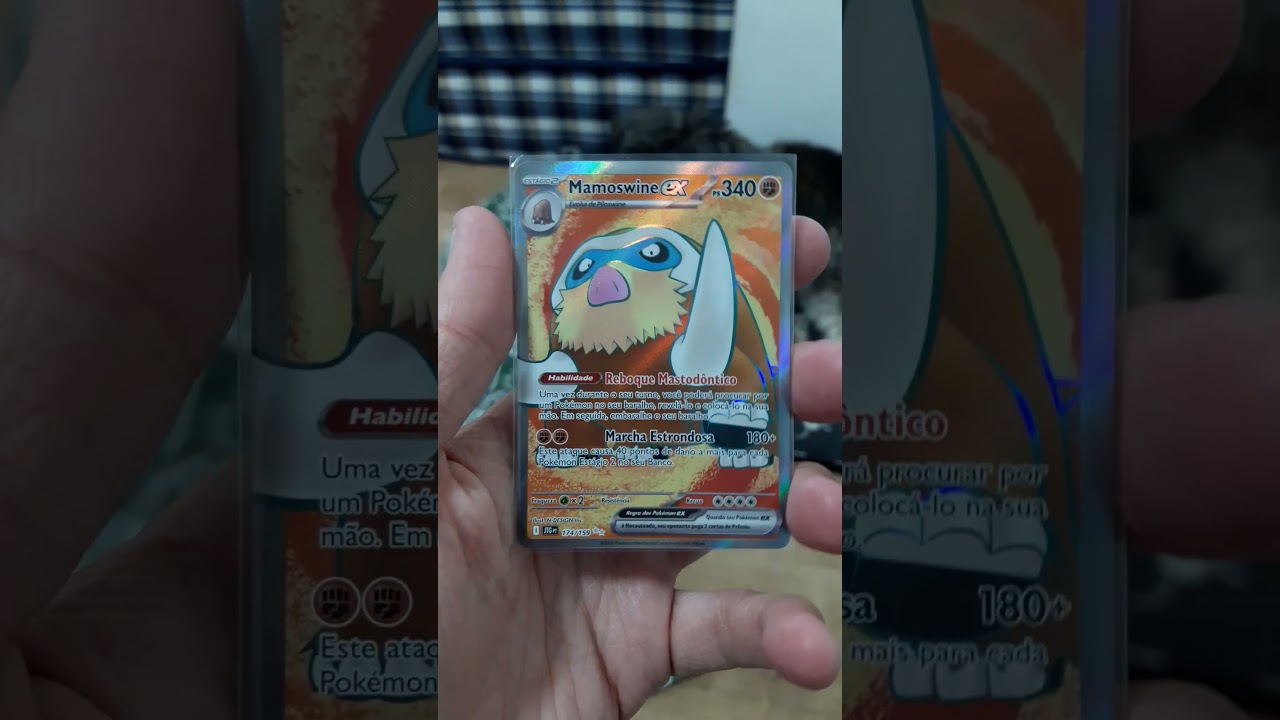 Sextou gringe com o Mamoswine ex! #cards #pokemoncards #pokemontcg