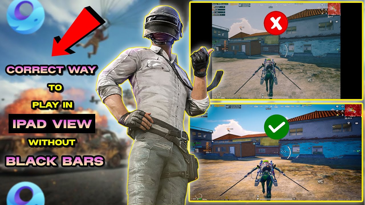 HOW TO GET IPAD VIEW ON PUBG MOBILE EMULATOR GAMELOOP | NO BLACK BARS & BLUR (2025)
