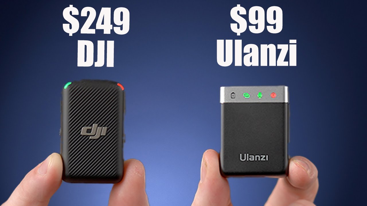 Ulanzi U-Mic AM-18 против беспроводного микрофона DJI