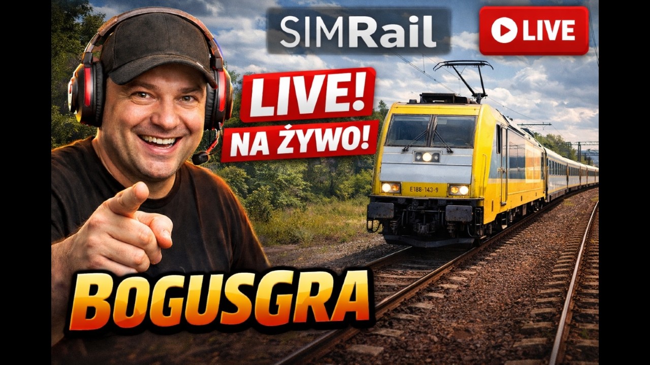 🔴LIVE🔴SimRail 🚉 CD 163 SKODA Towarowy [PC]