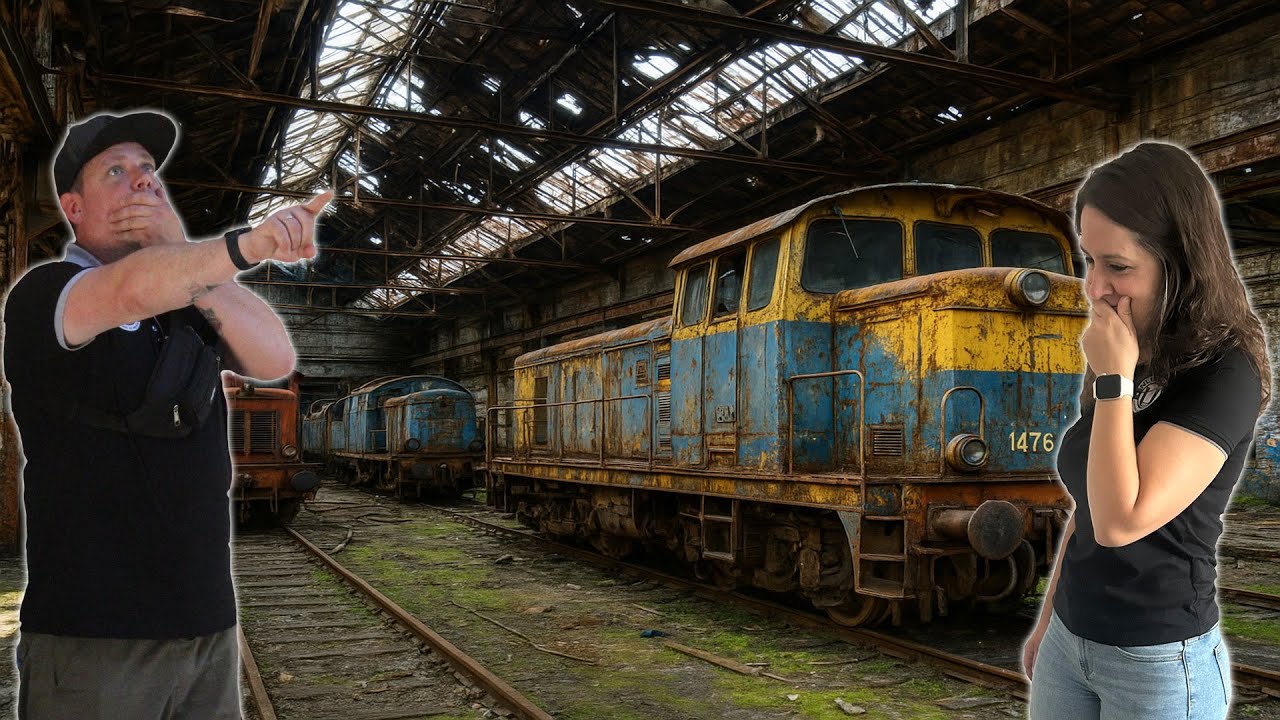 VERLATEN TREIN DEPOT MET WERKPLAATS | VOL MET TREINEN