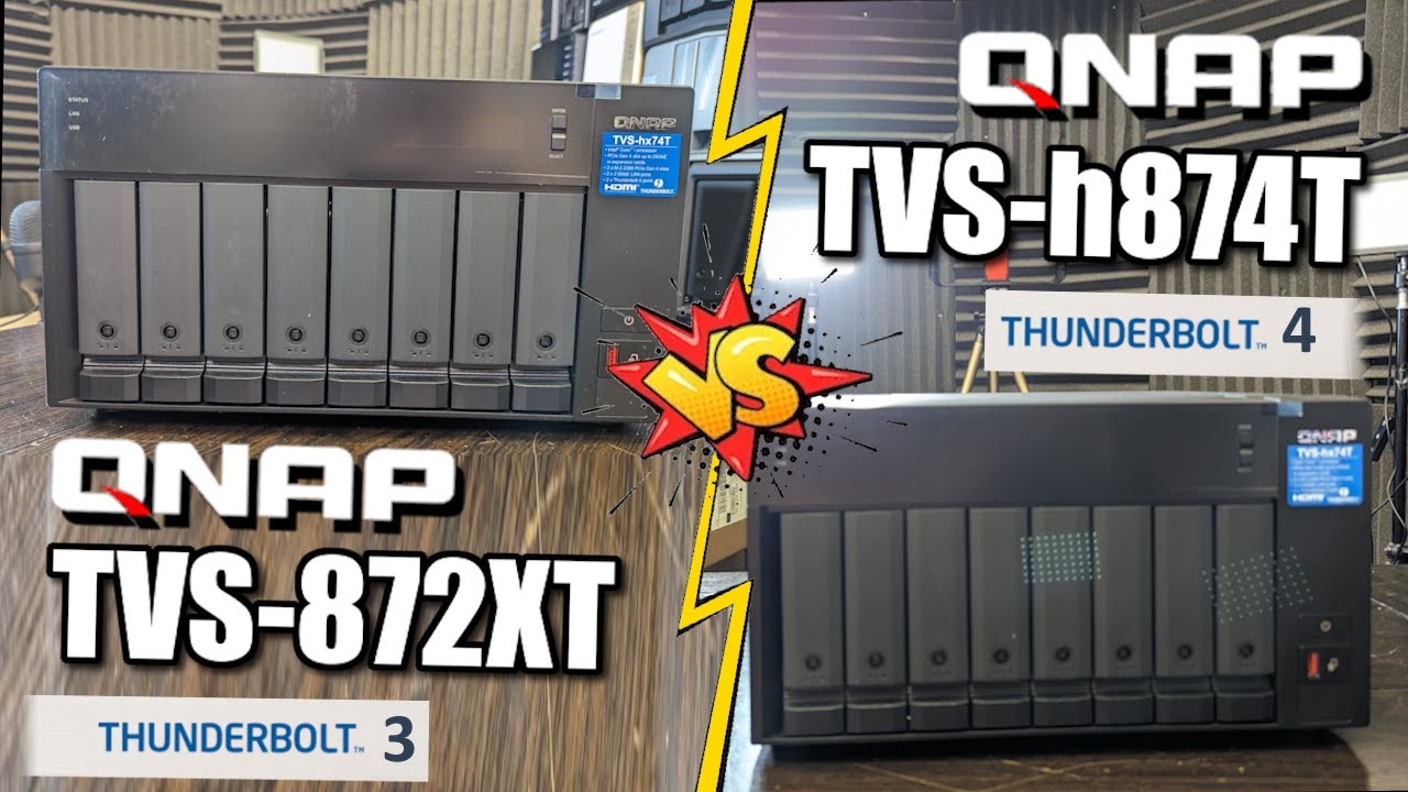 QNAP TVS-h874T vs TVS-872XT NAS - Which Thunderbolt NAS Should You Buy?