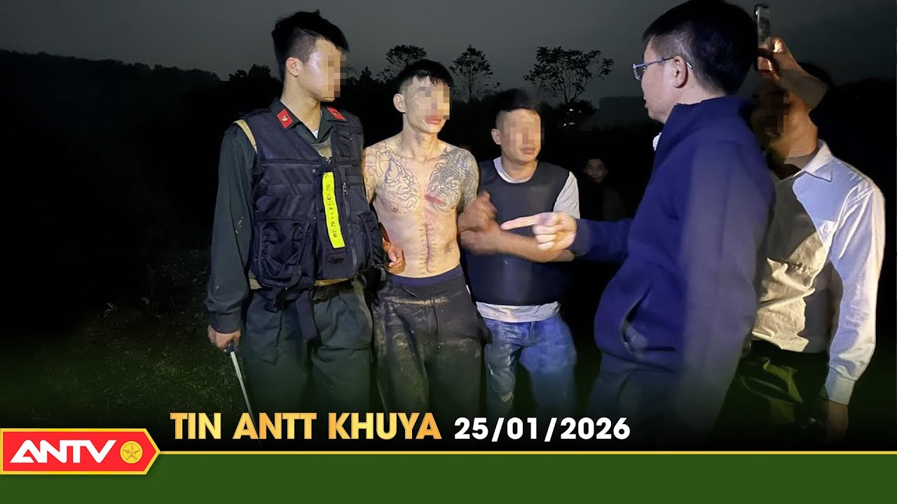 Tin tức an ninh trật tự nóng, thời sự Việt Nam mới nhất 24h khuya ngày 25/1 | ANTV
