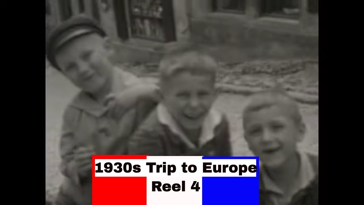 1930S B&W HOME MOVIE   TRIP TO FRANCE, HOLLAND, BELGIUM, GERMANY   RHINE RIVER CRUISE XD65414