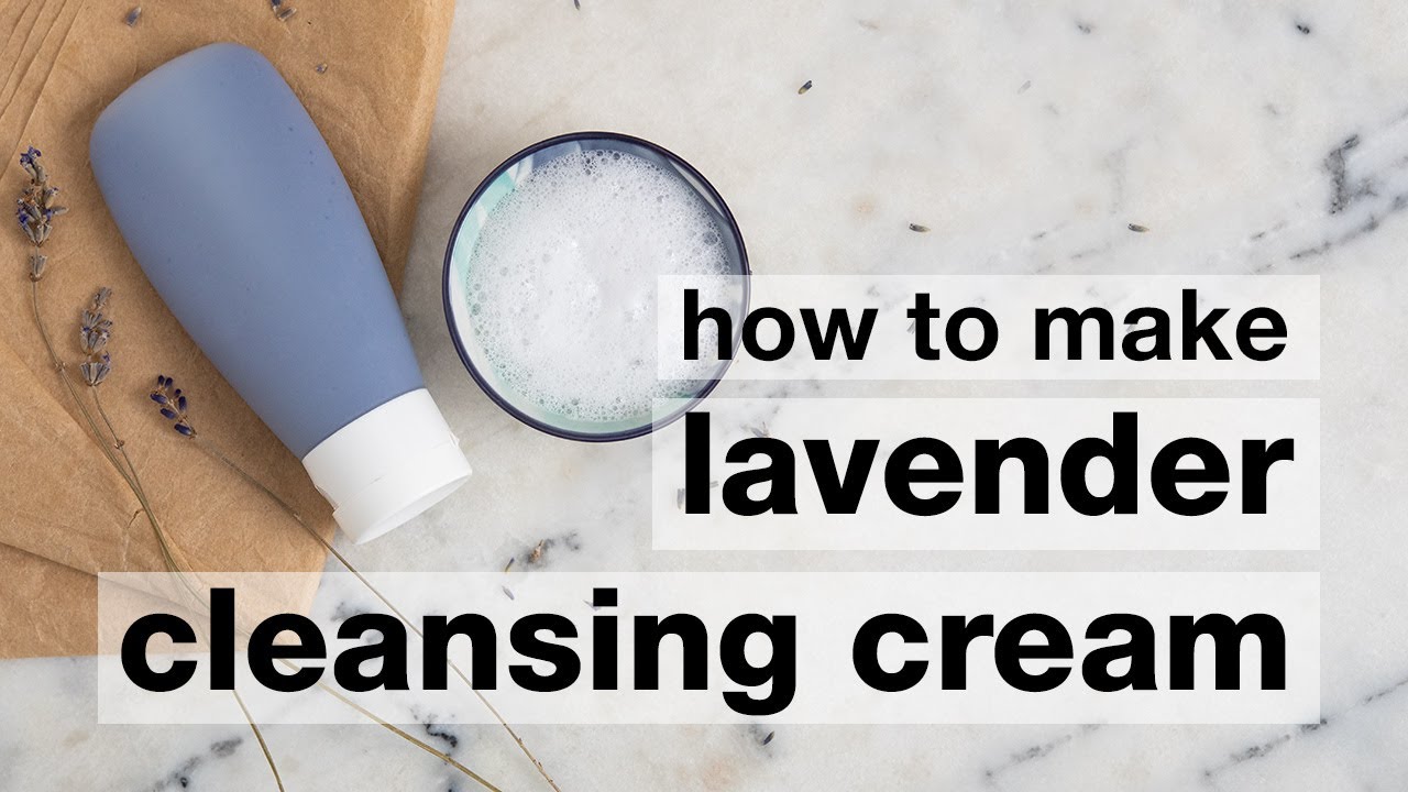 How to Make DIY Rich Lavender Shower Cleansing Cream // Humblebee & Me