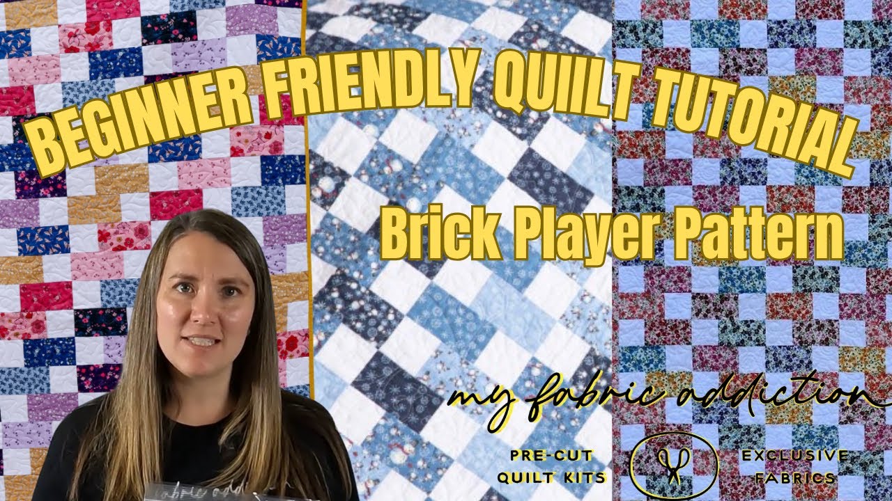 Beginner Quilt Tutorial: Brick Pattern Step-by-Step | My Fabric Addiction