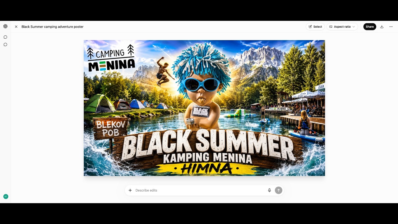 BLACK SUMMER - Kamping Menina