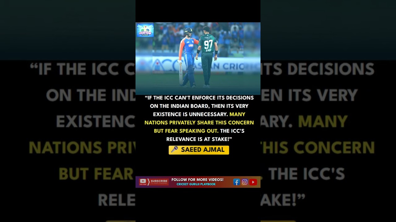 Criticism of ICC: Ajmal Weighs In 