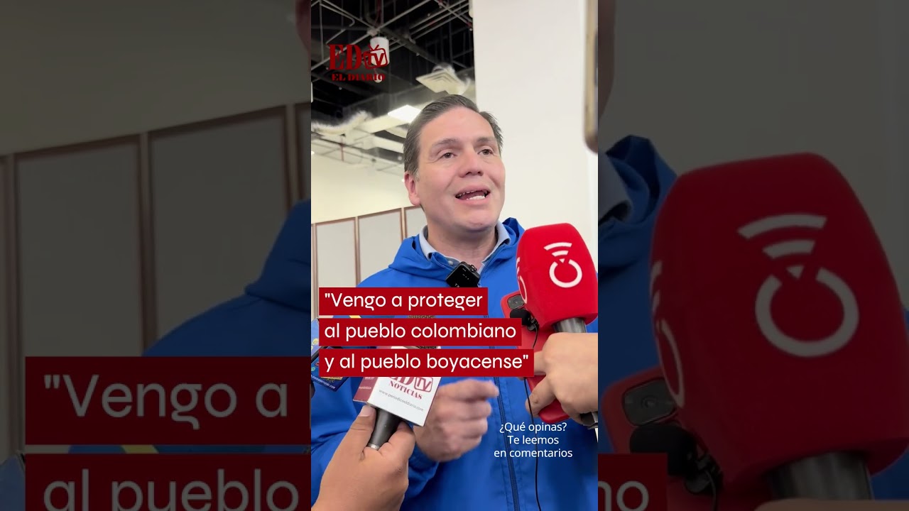 Juan Carlos Pinzón en Boyacá: seguridad, salud y reactivación económica