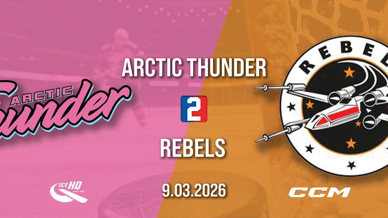 Arctic Thunder vs Rebels - Div 2 - 9th March - IceHQ Rec League ice hockey