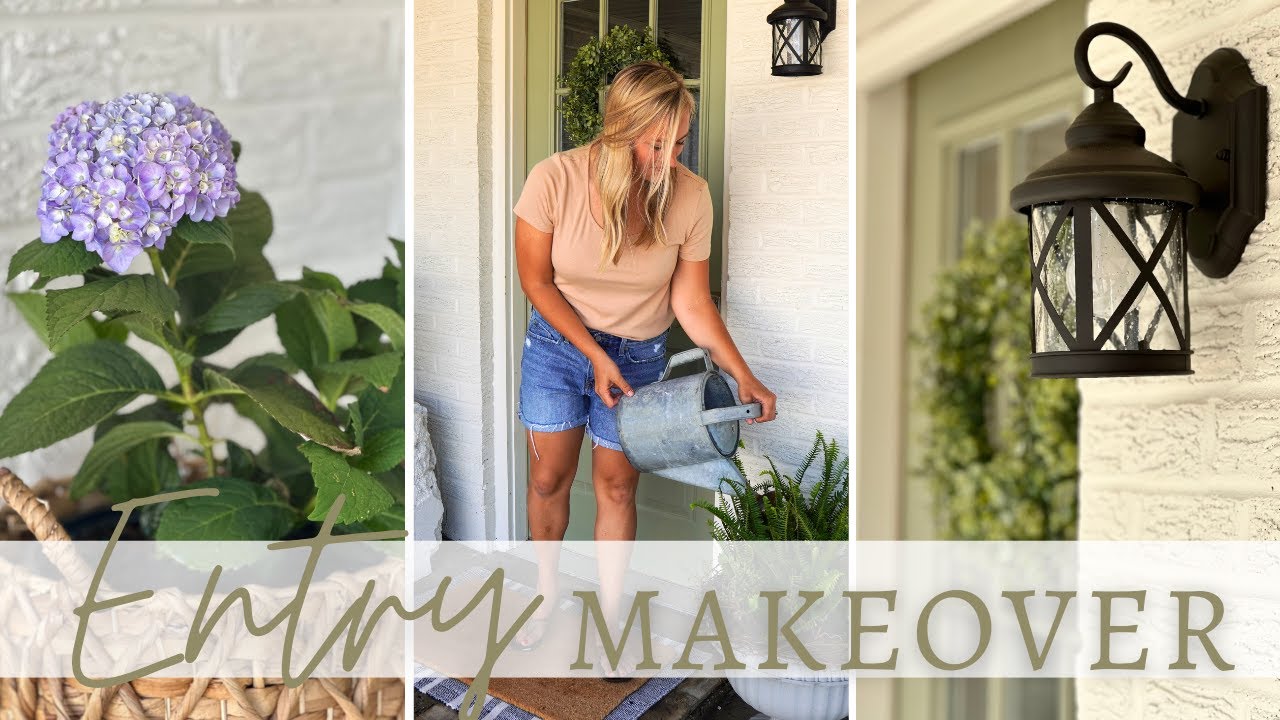 Small Entry Makeover | Cozy Cottage Outdoor Decorating Ideas