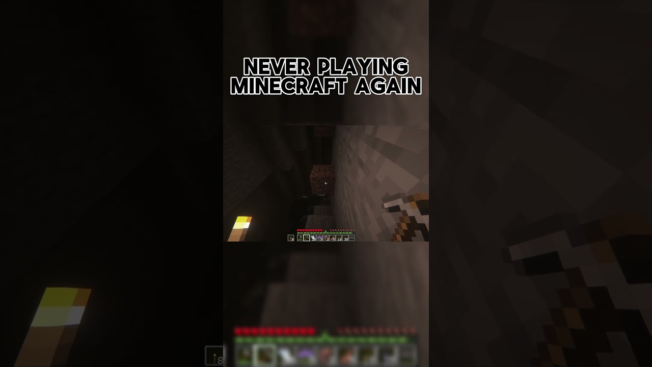 Minecraft Cave Horror Project is VERY scary #minecraft