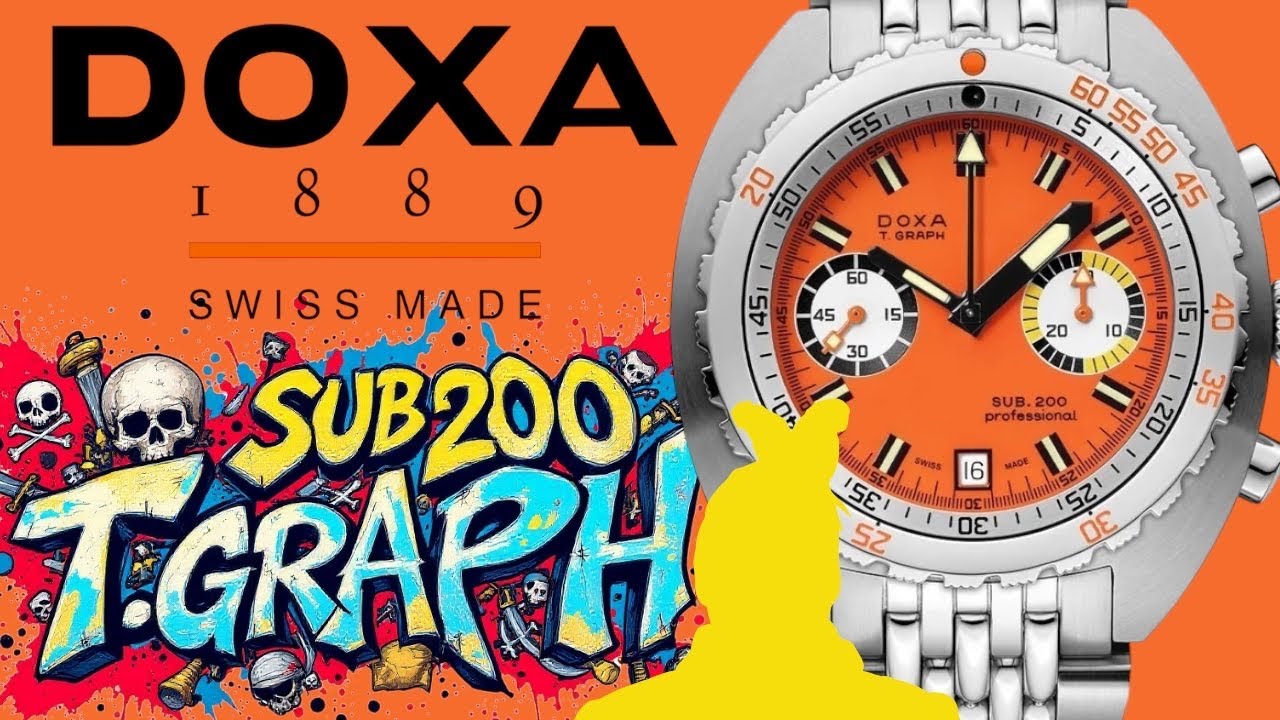 Doxa Sub 200 T.GRAPH Professional 805.10.351.21 dive watch review on a Waldan Elbamatt Leather Strap