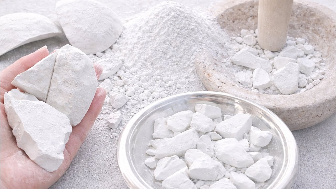 How to make white clay powder full tutorial//white clay powder// long preparation video 