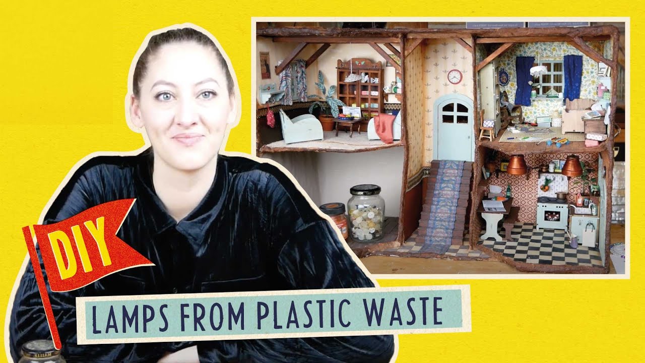 DIY little lamps from plastic waste | Mouse Mansion Tutorial