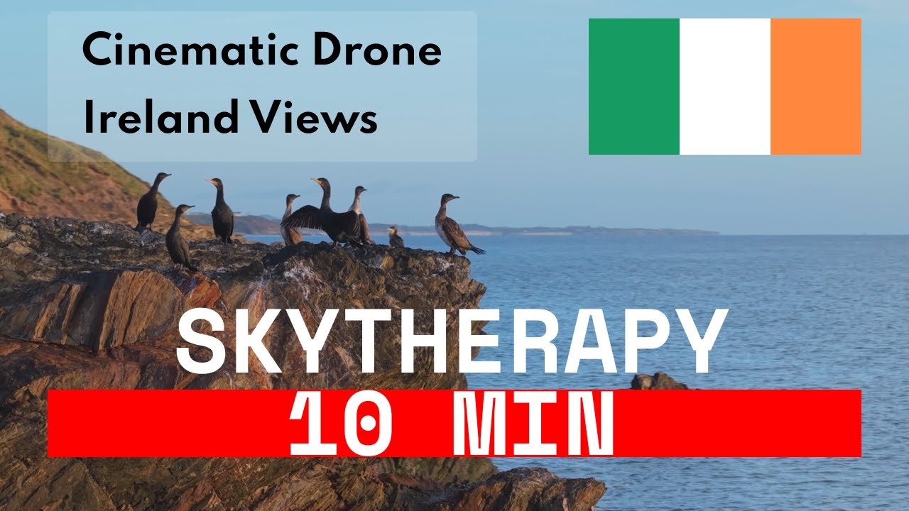 SKYTHERAPY &mdash; Irish Coast at Courtown Beach (Wexford, Ireland 4K)