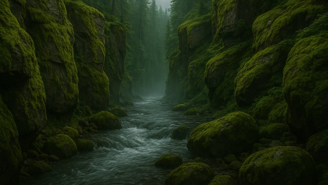 Enchanted Rainy Forest Ambience | Deep Sleep, Calm Anxiety & Focus | White Noise Room 4K