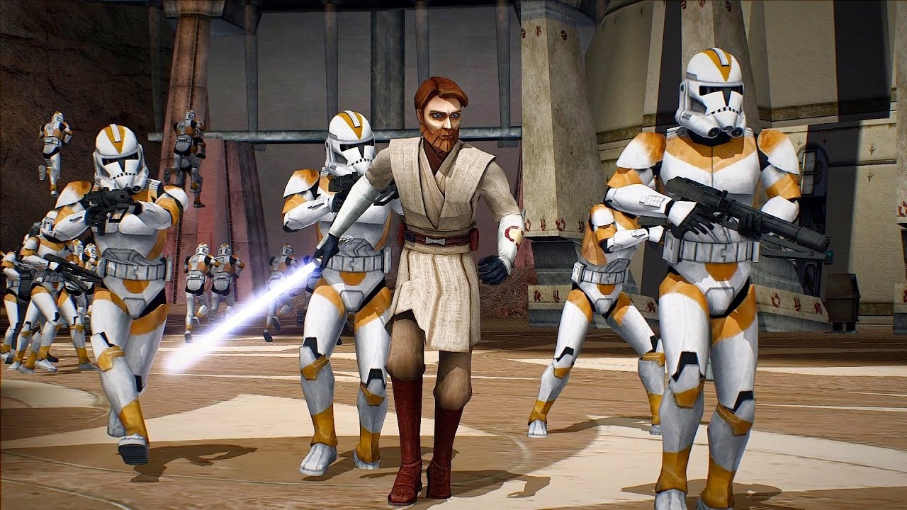 Battle of Utapau - Clone Army vs Droid Army - STAR WARS BATTLEFRONT 2 NPC Wars