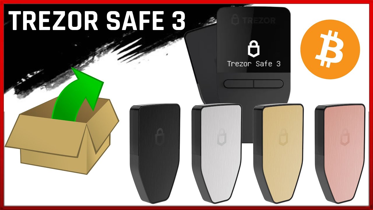 TREZOR SAFE 3 UNBOXING - Abrindo a caixa e primeiras Impress&otilde;es da nova TREZOR