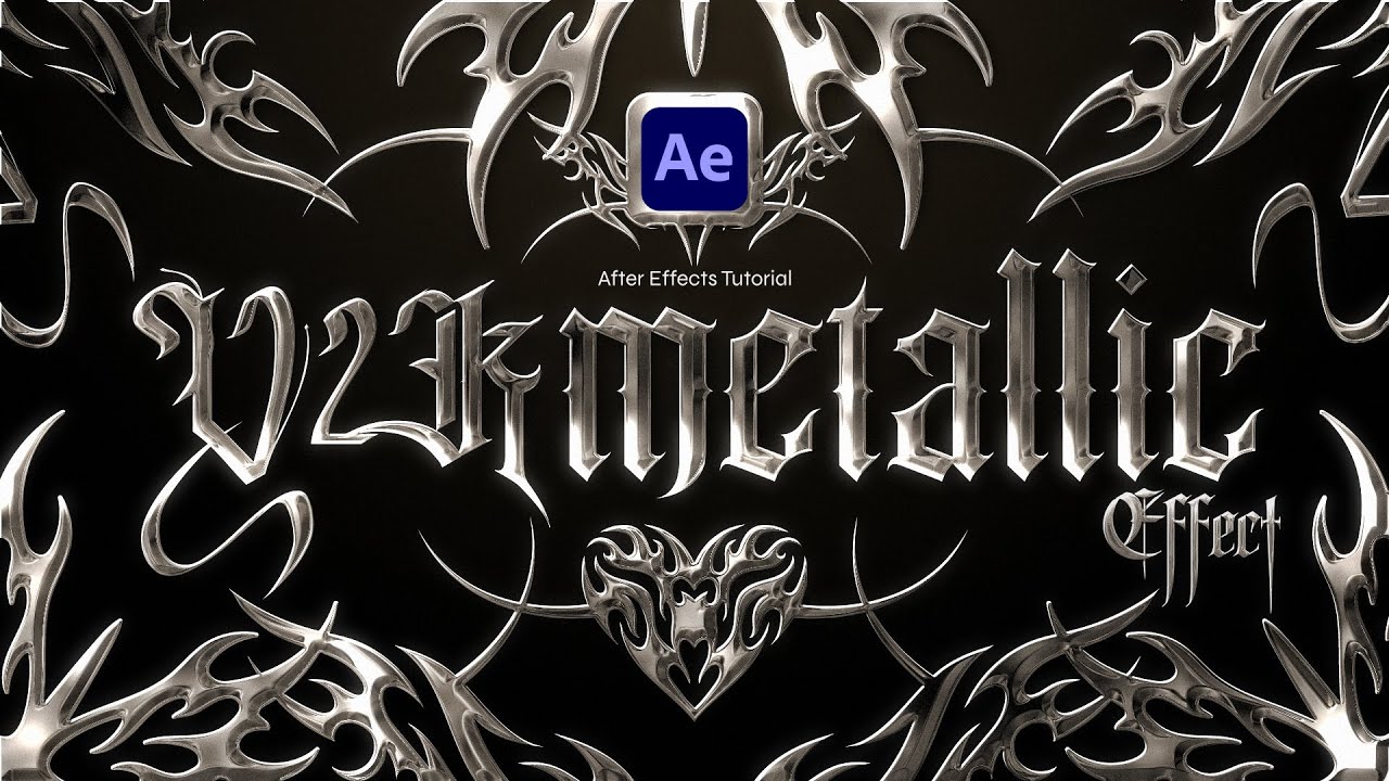 The Secret to Master the Y2K Metallic Effect: Adobe After Effects Tutorial