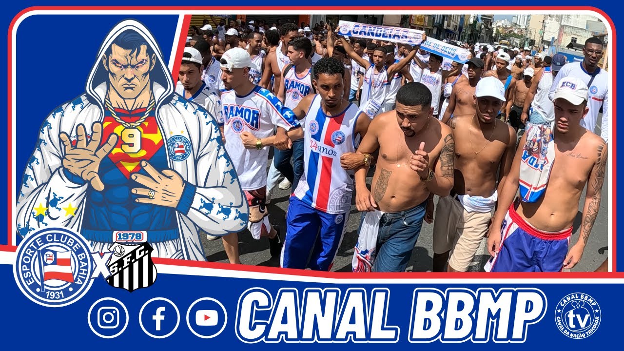 🔵ARRASTÃO DA BAMOR A CAMINHO DA FONTE NOVA 9ºDST BAHIA 2X0 SANTOS   #avozdaarquibancada