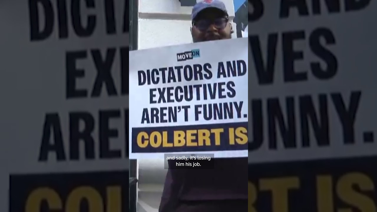 Fans of 'The Late Show' gather to protest cancellation | REUTERS