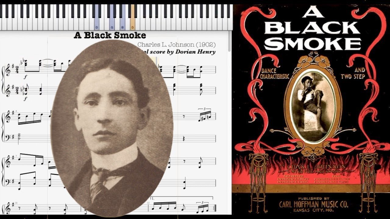 A Black Smoke by Charles L. Johnson (1902, Ragtime piano)