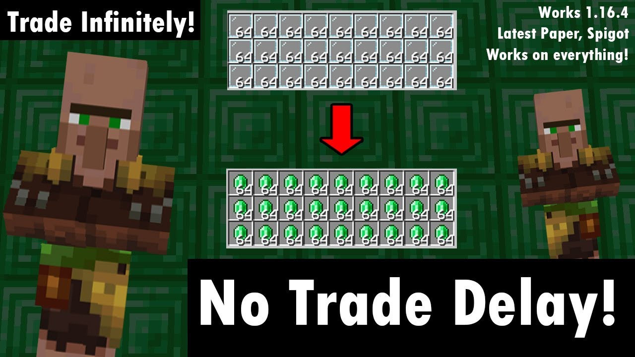 1.16.4 Minecraft - Bypass Trade Cooldown! Trade Infinitely!