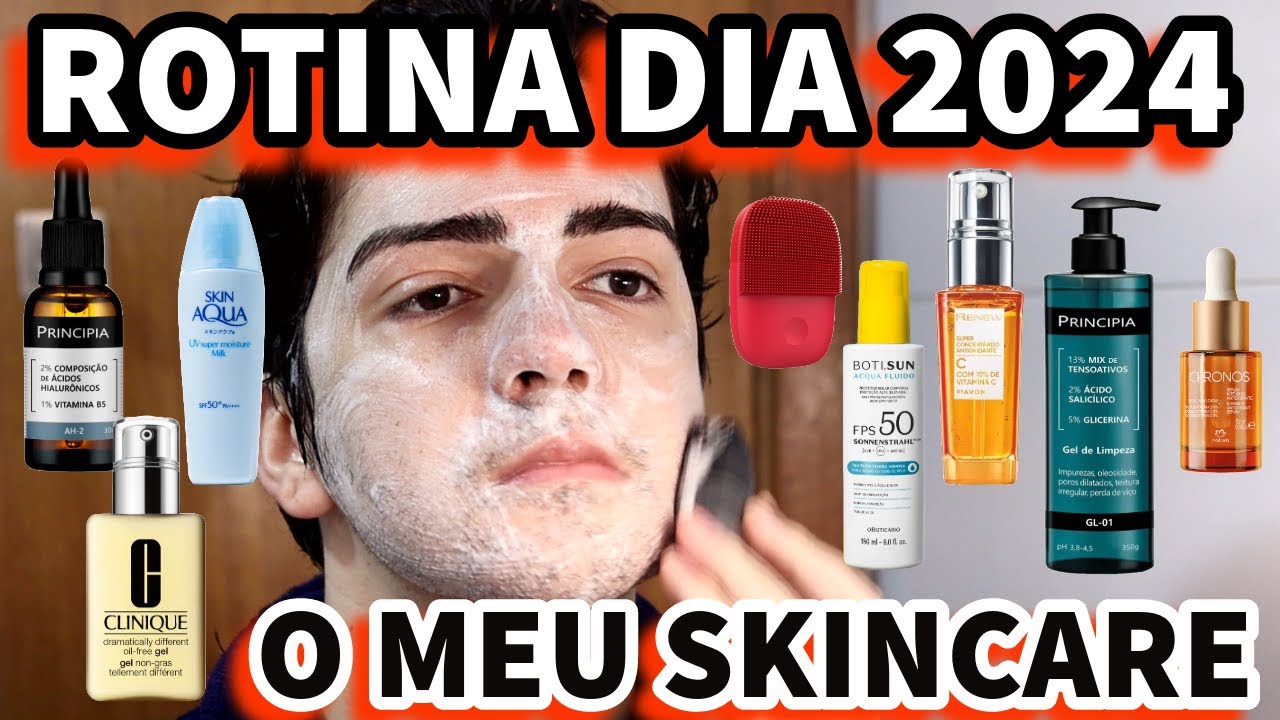 MINHA ROTINA DE SKINCARE EM 2024 - DIA