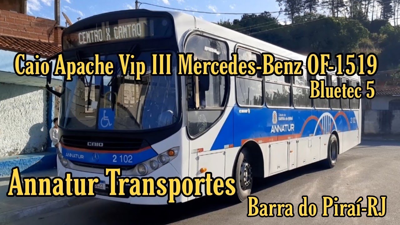 ✅[ Centro - Cant&atilde;o ] Caio Apache Vip III Mercedes-Benz OF-1519 Bluetec 5