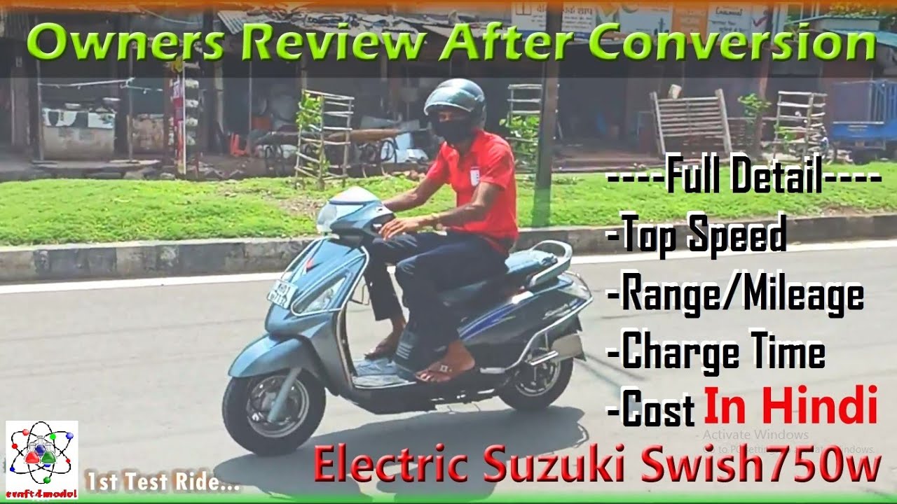 Suzuki Swish 125 Full Electric Conversion II Best Electric Scooter II Li Battery