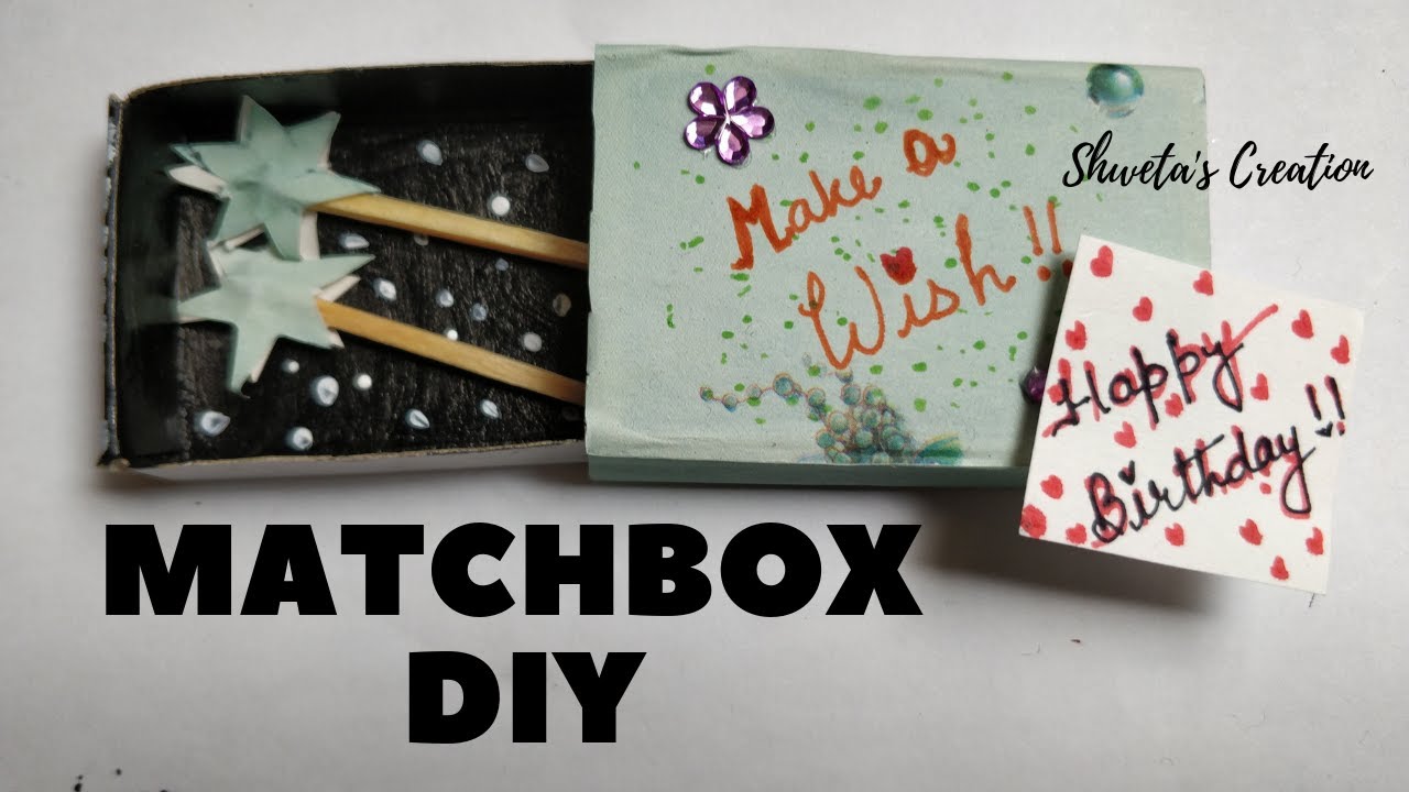 DIY Matchbox Gift Box | Cute Matchbox Craft | Birthday Card | Gift Ideas